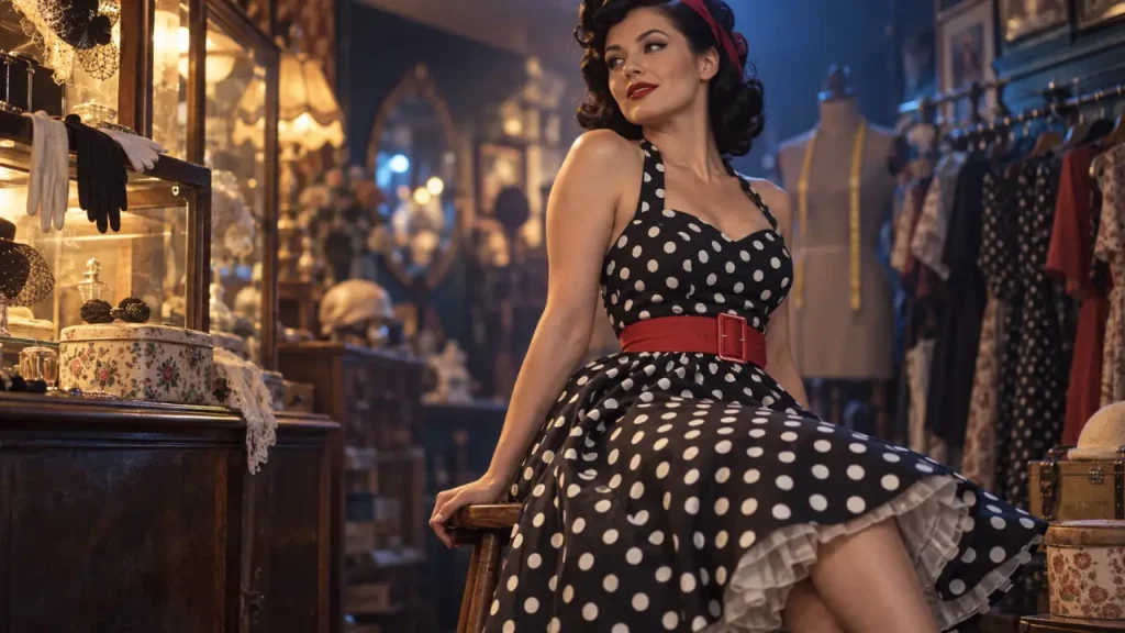 Tenue rockabilly femme : une taille marquée, du mouvement et un style portable au quotidien